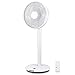 Produktbild KLAMER Silent Ventilator, extra leiser DC Designventilator mit Fernbedienung, 12 Geschwindigkeitsstufen von lau bis turbo, Standventilator, Schlaf- & Eco-Modus, 8h Timer, autom. 90° Oszillation, weiß