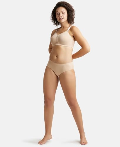 Image of Jockey ES27 Women Wirefree Non Padded Super Combed Cotton Elastane Stretch Full Coverage Minimizer Bra