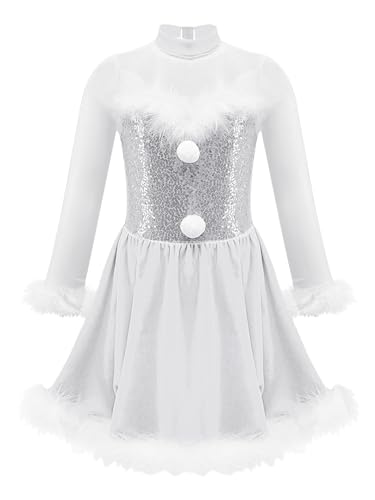 Robe de Noël fille pour patinage artistique et danse : finies les irritations en paillettes