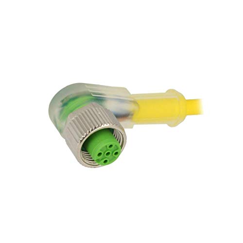 Cordon de raccordement M12 coudé de 10m avec connecteur mâle à 3 broches