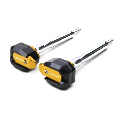 �I�[�g�o�C �ɓK�� GTR1400 ZX-14R ZX14R NINJA1400 ZZR1400 �o�C�N�p �����h�~ �t���[���X���C�_�[ �t�F�A�����O�K�[�h �N���b�V���v���e�N�^�[(ZZR1400 Gold)