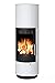 Produktbild ABX Kamin-Ofen Porto II weiß Holzofen rund 6 kw manuelle Luftregulierung 150mm Abgasstutzen Wärmeabgabe verlängerbar durch zusätzliches Speicherstein-Set