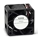 NMB TECHNOLOGIES 04028DA-12R-AA-F0 DC Fans DC Tubeaxial Fan, 40x28mm, 12VDC, 20CFM, Rib, Ball Bearing, Lead Wires