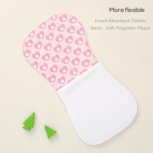 Image of 6 Pack Cotton Baby Burp Cloths Extra Absorbent Soft for Baby Boys and Girls
