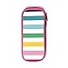 Produktbild Screen-Stripe Pencil Pen Case Beuteltasche Student Stationery Office Kosmetische Make-up-Tasche Lagerung Pink