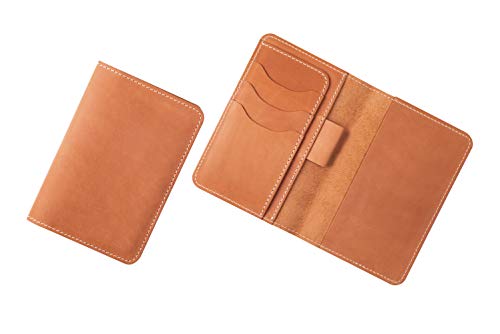 Field notes Leather Journal Cover for Moleskine Cahier Notebook Pocket size with pen holder 3.5" x 5.5" Field Notes journal Refillable