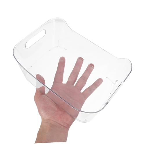Boîte de rangement plastique PET lavable avec poignées intégrées - 5