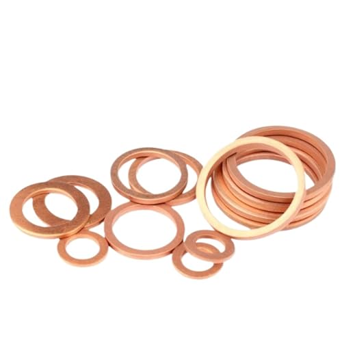 Mdingbao-V[bV[ M3 M4 M5 M6 M8 M10 M12 M14 M16 M18 M20 M22 M24 M27 M30 Boat Red Brass Copper Crush Sealing Washer Flat Seal Ri