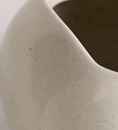 Vasart Seixos Vaso de Flores, Antique Branco, 21x16cm, 1 Unidad