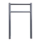 TRUTZHOLM Fahrradanlehnbügel mit Knieholm 115x75 cm Stahl pulverbeschichtet Ø 60 mm Anlehnbügel zum Einbetonieren Fahrradbügel Fahrradständer Parker Diebstahlsicherung Fahrrad Anlehner in Anthrazit