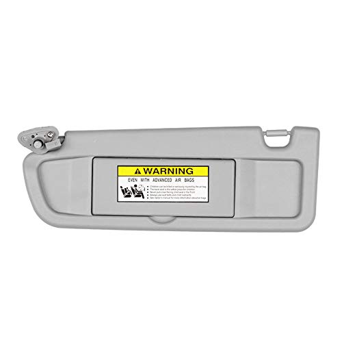 Dasbecan Clear Gray Left Driver Side Sun Visor Compatible with Honda Civic 2006-2011 Replaces# 83280-SNA-A01ZC