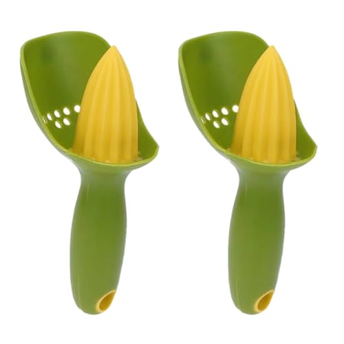 Lonrtesw Exprimidor Manual de Plástico de Cocina Exprimidor de Cítricos de Mano de Naranja Limón Portátil de Frutas de Corte de Prensa de Cocina Verde