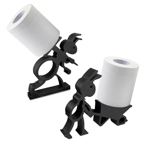 2 pcs Ant-Themed Toilet Roll Holder, Freestanding Toilet Paper Holder for Bathroom Decor, Cute Toilet Roll Storage Stand for Home, Cloakroom & Small Spaces