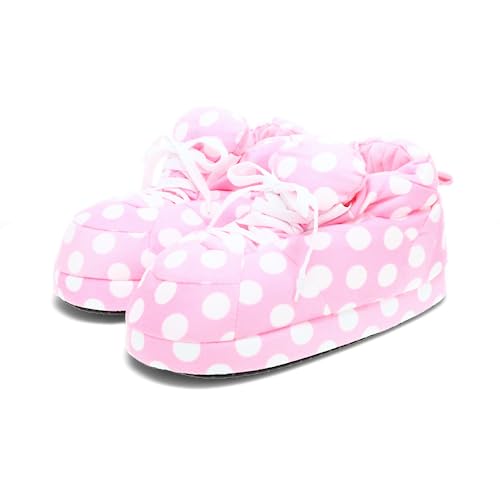 Image of Happy Feet Slippers Standard Sneaker Slippers for Men, Women, and Kids - Women Shoes, Gifts for Women, As Seen on Shark Tank - Classy Oversized House Slippers for Women with Non-Slip Rubber Soles