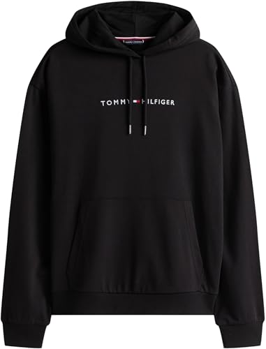 Tommy Hilfiger Sudadera Hombre con Capucha, Negro (Black), L - imagen 5