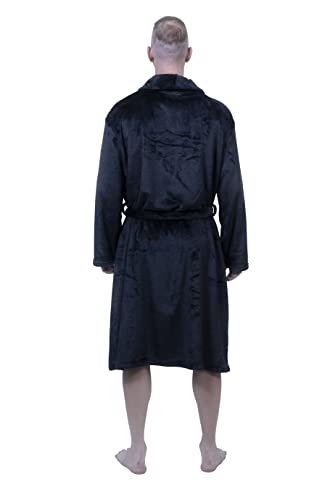 XING YE CHUAN Men's Fleece Robe, Warm Plush Bathrobe2