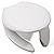 Comfort Seats C2200OS00 Jones Stephens Slow Close Premium Plastic Open Front Elongated Toilet Seat, White