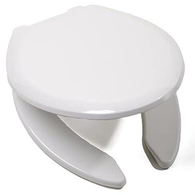 Comfort Seats C2200OS00 Jones Stephens Slow Close Premium Plastic Open Front Elongated Toilet Seat, White