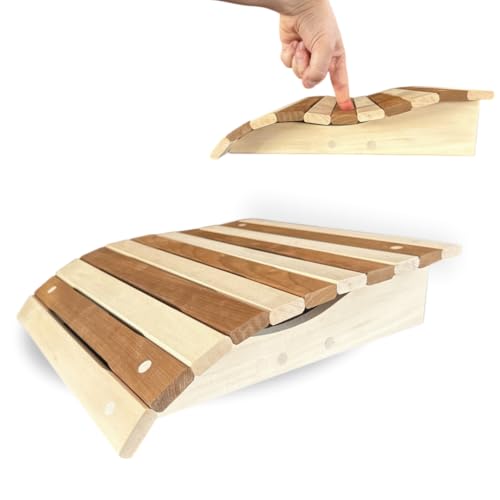 Sotra Sauna Kopfstütze Ergonomische Kopfauflage 35×37×9 cm aus Linde & Thermolinde Anatomisches Sauna Zubehör für entspanntes Liegen