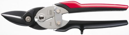 BESSEY Erdi Figuren-Schere D29SSL-2, Linksschneidend, Gesmatlänge 260 mm Schnittlänge 40 mm, Schneide mit Mikroverzahnung, Gewicht 0,49 Kg