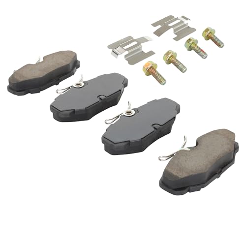 Image of QUALITY-BUILT Rear Semi-Metallic Brake Pads, Premium 1001-0610M, Compatible with 1993-2005 Ford /Lincoln /Mercury (Continental,Sable,Taurus)