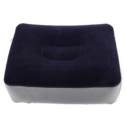 BESTonZON Cuscino Gonfiabile per Poggiapiedi Cuscino Floccato Cuscino per Poggiagambe Cuscino per Viaggi Ufficio Auto Campeggio Aeroplano Massaggio Ai Piedi Sgabello Cuscino Relax