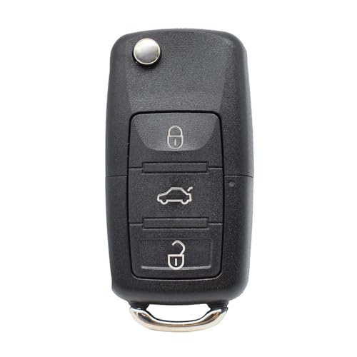 Housse de protection pour clé VW à 3 boutons compatible Golf MK6 et Polo