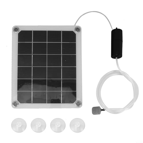 HEBEOT Aeratore solare per laghetto, aeratore solare monocristallino in silicio con un pannello solare da 20 W per laghetto da giardino per stagni di pesci all'aperto e acquari di riserva