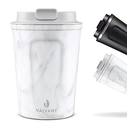 Valvany® Premium Thermobecher „Tumbler” | 350ml, BPA-Frei, Auslaufsicher | Edelstahl Kaffeebecher to go, Dreiwandiger Isolierbecher...