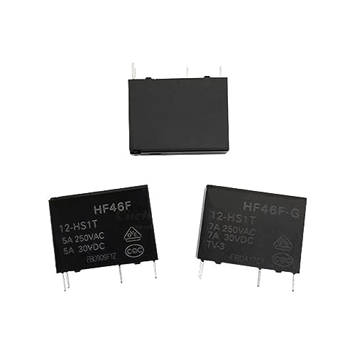 Relais HF46F-024-HS1 commutateur de puissance miniature 24V DC 5A 250V AC pour PCB