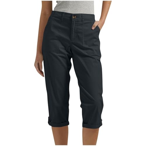 Pantalon cargo droit coupe droite classique boutonnée