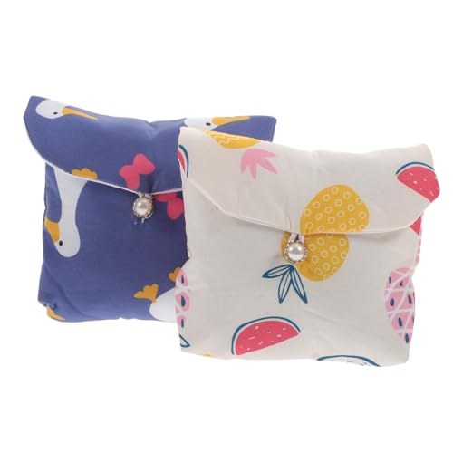 HIAKDOFT 2 piezas Bolsas de Almacenamiento para Compresas Sanitarias Organizer con para Escuela y Diseño Duradero y Porta Compresas para Mujeres y Niñas