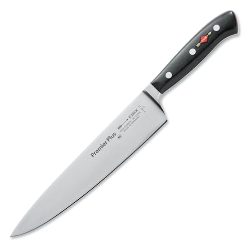 F. DICK Kochmesser, Küchenmesser, Premier Plus (Messer mit Klinge 23 cm, X50CrMoV15 Stahl, nichtrostend, 56° HRC) 81447232, Schwarz, 36 cm