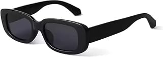 LAVISHABLE Full-frame Women's Casual Black Plastic Adult Square Sunglasses with Black Polarized UV Protection Lenses Price In India