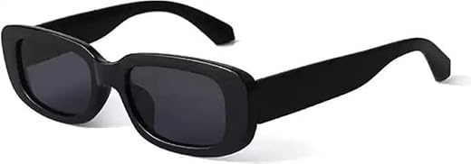 LAVISHABLE Full-frame Women's Casual Black Plastic Adult Square Sunglasses with Black Polarized UV Protection Lenses