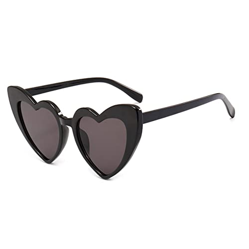 Love Heart Shaped Sunglasses for Women,Vintage Cat Eye Mod Style Retro Glasses