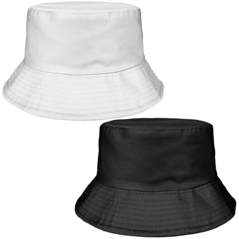 Chapeaux Seau EHDWXVZM Noir et Blanc Cover