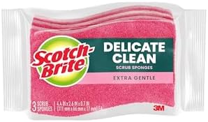 Scotch-Brite Delicate Clean Non-Scratch Scrub Sponge, 3 Nonscratc...