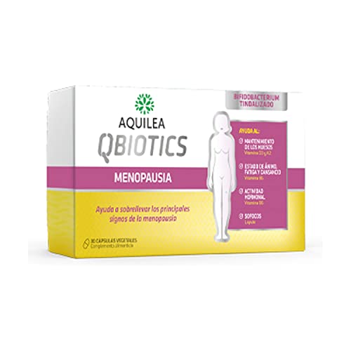 AQUILEA Qbiotics Menopausia 30 Cápsulas Vegetales - Ayuda a Sobrellevar los Principales Signos de la Menopausia - Complemento Alimenticio
