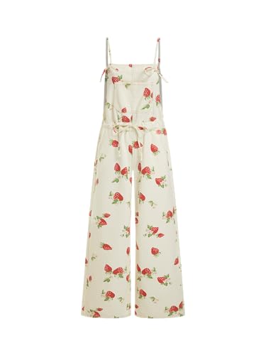 CIDER Denim Overalls for Women Bowknot Overalls with Adjustable Straps