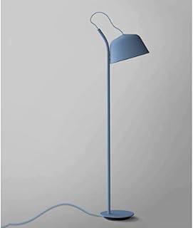 Lámparas de pie Lámpara de pie simple Sala de estar moderna Lámpara de mesa creativa Dormitorio de estudio Oficina Lámpara de lectura de pie junto a la cama con estilo Lámpara estándar (Color: azul)