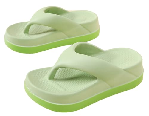 Platform Flip Flop for Women Slip-On Thong Slippers with Arch Support Summer Beach Sandals Comfy Outdoor Walking Shoes