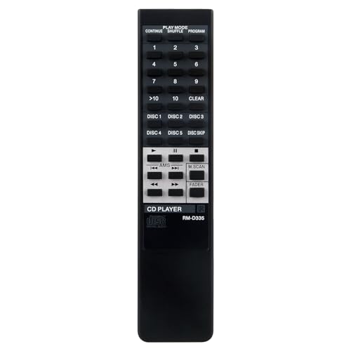 RM-D335 Replace Remote Controller Compatible with Sony CD Changer Player Compact Disc Player CDP-C345M CDP-C225 CDP-C235 CDP-C245 CDP-C325 CDP-C425 CDP-CA7ES CDP-C335 CDP-C345 CDP-C245 CDP-C741