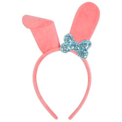 WOVOWOVO Easter Bunny Ears Headband, Cute Rabbit Ears Hairband for Party Costume, and Cosplay, Fun Accessories for Women