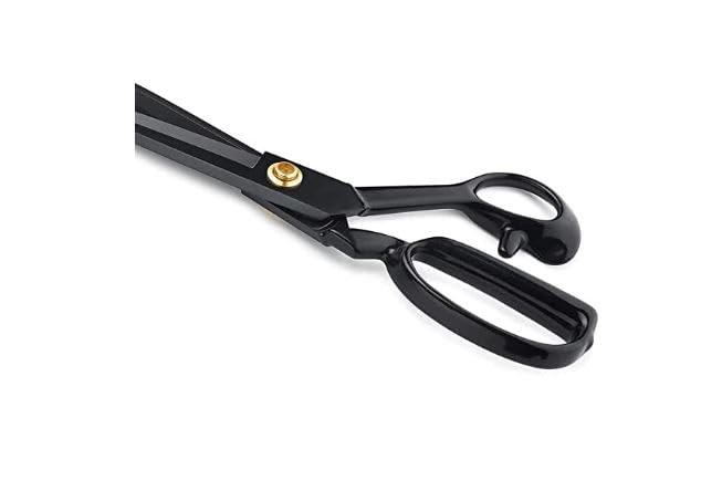 Image of Scissors For Cloth Cutting Fabric Stainless Steel Tailor Scissors (8 INCH BLACK)