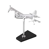 Deco 79 Whimsical Touch Aluminum Aero Plane Decor with Resplendent Shine