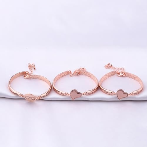 Image of BEKECH Grandma Granddaughter Gifts The Love Between A Grandmother and Granddaughter Is Forever Bracelet Matching Bracelet