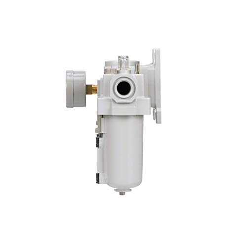 Pneumaticplus Sau400-N04G-Mep Compressed Air Filter Regulator Lubricator Combo 1/2" Npt - Metal Bowl, Manual Drain, Bracket, Gauge #TOP3