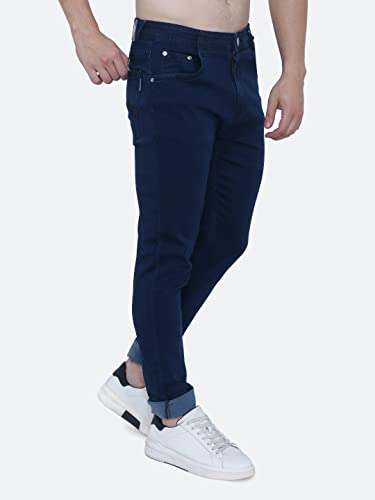 Image of Strechable Denim Regular Fit Mid Waist Light Weight Soft Feel Stretchable Denim Jeans Pant for Men