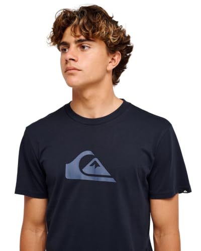 Quiksilver Ev Comp Logo - T-Shirt à Manches Courtes - Homme - M - Bleu